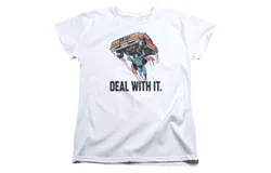 DC Comics Deal With It Short Sleeve Womens Tee &sol; T-Shirt