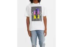 Levi&apos;s Vintage Fit Surreal Clock Graphic Tee In Bright White