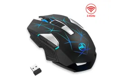 HXSJT300 Wireless 2&period;4G Mouse Built-in 600mAh Rechargeable Battery 2400dpi