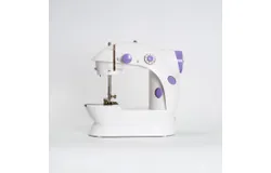 Electric Multifunctional Sewing Machine&comma; 12 Stitches Portable Sewing Machine with Light Free Arm Battery&comma; DC Adapter&comma; Adjustable Sewing Speed &lpar;Pink&plus;White&rpar;