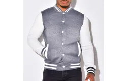 Men&apos;s Fashion Varsity Jacket Causal Slim Fit Cotton Letterman Baseball Bomber Jackets