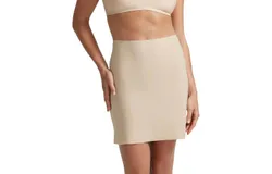 Commando Classic Half Slip Skirt In Nude