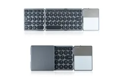 Wireless tri-folding bluetooth keyboard portable computer office cell phone tablet universal