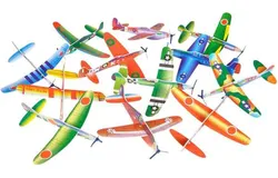 Big Mo&apos;s Toys 24 Pack 8 Inch Glider Planes - Birthday Party Favor Plane&comma; Great Prize&comma; Handout Glider&comma; Flying Models