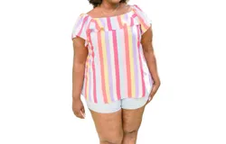Andree By Unit It&apos;s Electric Striped Shirt In Multi