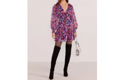 Minkpink Calista Chiffon Mini Dress In Pink