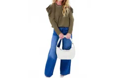 Habitual Vita Satin Top In Olive