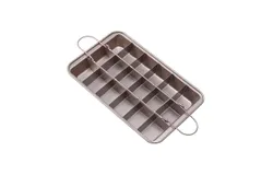 Brownie pan with dividers&comma; nonstick backing pan&comma; brownie pan&comma; lasagna pan&comma; brownie tray&comma; 18 pre-sliced &ZeroWidthSpace;&ZeroWidthSpace;brownie pans&comma; all edges&comma; muffin and cupcake pan&comma; Brownie cake &lpar;gold&rpar;