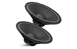 15 Inch Subwoofer Pair 450 Watt Car Audio Sub Woofer 4 Ohm w Deep Bass Replacement Loud Speaker
