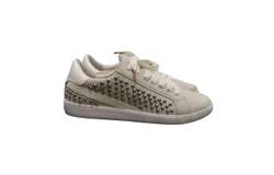 Dolce Vita Women&apos;s Nino Stud Sneaker In White Suede