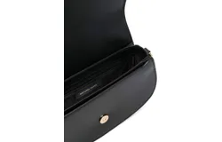 Michael Michael Kors Mila Medium Leather East West Sling Messenger&comma; Black