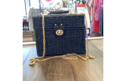 L & B Creations "lunchbox" Purse In Black