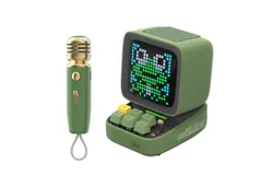 Divoom Ditoo-Mic Bluetooth Speaker with Karaoke Microphone&comma;green