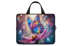 Big Butterfly&comma; Color Laptop Bag Women Man 10 12 13 15 17 Inch Office Notebook Travel Computer Handbag Waterproof Bag Notebook Cover