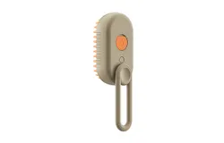 3-in-1 Pet Steam Brush for Cat One-key Spray Massage Cleaning  Prevents Flying Hair Without Hurting Skin for Cats Dogs USB Grooming Brush