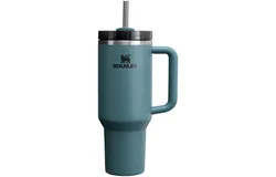 Stanley Quencher H2&period;0 Tumbler with Handle & Straw 40 oz&comma;Dark Green