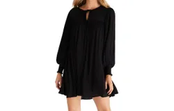 Z Supply Luca Mini Dress In Black