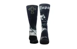 Perri’S Socks Unisex Tupac Smock Socks In Black