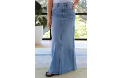 Le Jean Maxi Skirt In Beach House