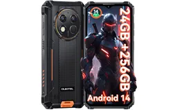 OUKITEL G1 Rugged Smartphone Unlocked - 24&plus;256GB&sol;1TB Android 14 Rugged Cellphones&comma;orange