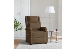 Massage Chair Brown Fabric