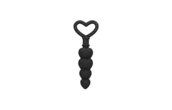 Ouch Silicone Anal Love Beads Black