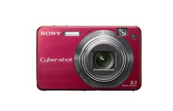Sony Cybershot DSCW150&sol;R 8&period;1MP Digital Camera with 5x Optical Zoom with Super Steady Shot &lpar;Red&rpar;