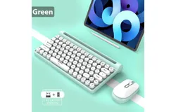 HXSJ-MK220 Keyboard and Mouse Set 78 keys membrane keyboard 1600dpi rechargeable silent