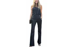 Bevy Flog Ellen Pants In Black Stripe