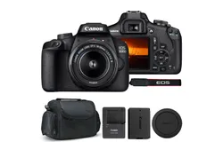 Canon EOS 3000D 18MP DSLR Camera &plus; Canon EF-S 18-55mm III f&sol;3&period;5-5&period;6 Camera Lens &plus; BePro BC-1 Case &lpar;Small&rpar;