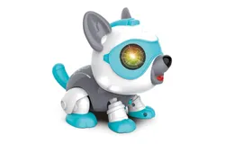 Smart Voice-Activated Robot Dog&comma; Multi-Functional Touch-Sensitive Pet Electronic Dog&comma; Electronic Robot Dog&comma; Model Assembled Toys Singing &sol; Dancing &sol; Dog Barking &sol; Dog Bone Feeding Sensor Function &sol; Voice-Activated Barking