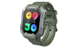 New Full Touch Smartwatch For Android Xiaomi Blood Pressure Oxygen Fitness Watch Waterproof Smart Watch Men（Green）