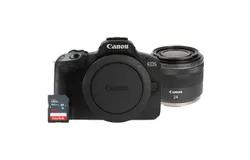 Canon EOS R50 Mirrorless Camera &lpar;Black&rpar; &plus; Canon RF 24mm f&sol;1&period;8 Macro IS STM Lens &plus; SanDisk 64GB Ultra SDXC UHS I Memory Card