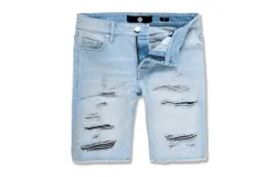 Jordan Craig Men&apos;s Abyss Retro Denim Shorts In Ice Blue