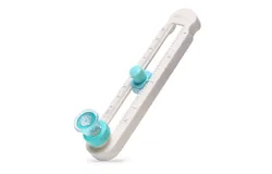 KW-triO Circle Cutter 360-Degree Handmade Rotation Compass Adjustable Circle Diameter DIY Card Paper Cutting Tool with Visible Center Position and Clear Scale with Blade Cover Ideal for Crafting