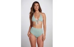 Maya Triangle Bikini Top in Sage Green