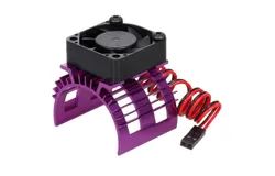 For WLtoys A959-B A979-B 144001 124019 1&sol;12 &sol;14 RC Car Aluminum Alloy Motor Heatsink Cover with Cooling Fan for 3650 Brushless Motor