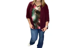 Andree By Unit Working Girl Blazer In Wine