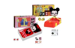 Disney Seams Series 1 Classic Minnie Mouse Doll and Bedtime Playset Plus Classic Mickey Mouse and Car Playset 2-Pack