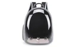 JUCHONG Expandable Cat Backpack Cat and Dog Pet Travel Harness &lpar;Black-Expandable&rpar;
