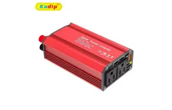 Kadip 300W Power Inverter DC 12V to 110V AC Converter with 18W QC USB charging port 65W PD UsB type c charging port&comma; Car Charger Adpater for Road Trip and Camping-Red
