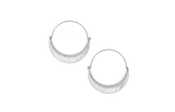 Brighton Women&apos;s Large Hoop Earrings In Silver