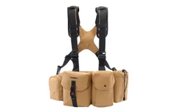 Cwatcun D104 Camera Harness Chest Pack Camera Vest Camera Bag Camera Waist Pack Waterproof for DSLR Camera Body Lens Smartphone Water Bottle
