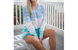 Simply Southern Island Terry Pullover In Multi