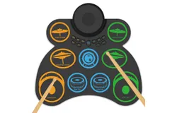 Electric Drum Set&comma; Roll-Up 9 Pads Electronic Drum with Speaker & Rechargeable Battery&period; Best Drummer Gifts for Kids or Adult Beginners