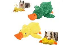 Moiasun Dog Toy&comma;Teddytough™ Premium Plush Toy&comma;Ridiculous Duck for Dog&comma;Dogs&apos; Emotional Support Duck&comma;Moiasun Indestructible Bear for Dog&comma;Moiasun Indestructible Teddy Tough&comma;The Mellow Dog &lpar;2pcs-C&rpar;