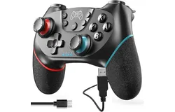 Mando Controlador Inalámbrico&comma; Gamepad Bluetooth con Turbo&comma; Gyro Axis y Gamepad de Doble Vibración&comma;para PC y Otras consolas de juegos