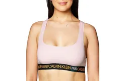 Calvin Klein 1981 Bold Unlined Bralette In Pink Sky
