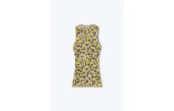 Nanushka Safea Top In Watercolor Leopard
