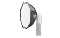 Godox LM-S25 Mini Octagonal Softbox Diffuser Compatible with Godox Lux Master Retro Camera Flash